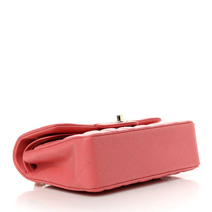 Chanel Caviar Quilted Small Double Flap Pink 3 of 10