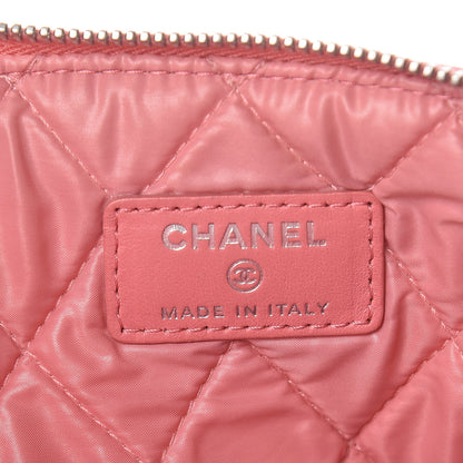 Chanel Lambskin Quilted Medium Cosmetic Case Pink 6 of 8