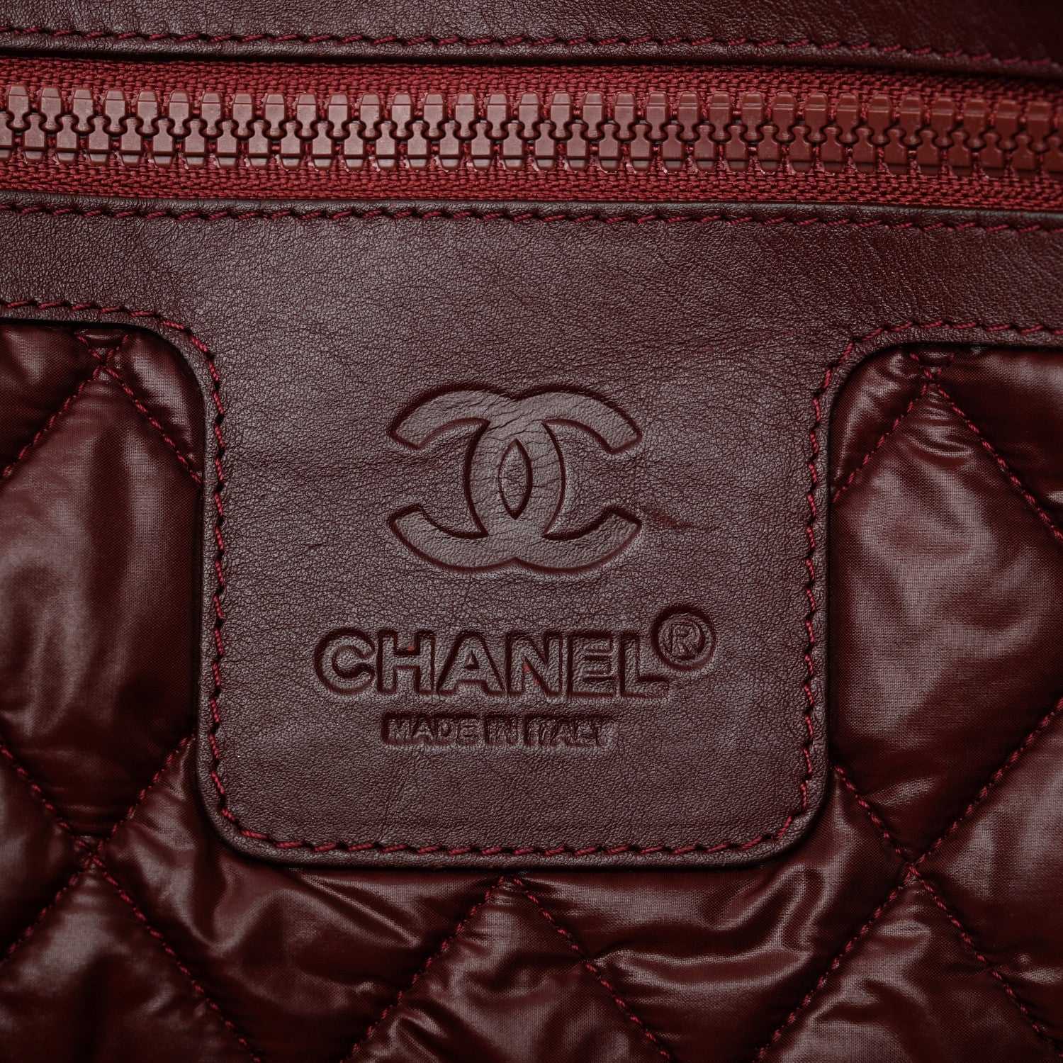 Chanel Lambskin Quilted Large Coco Cocoon Reversible Tote Black 10 of 18