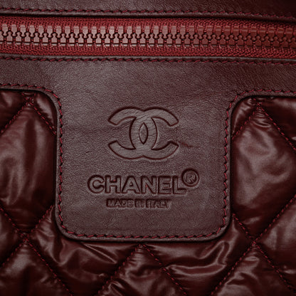 Chanel Lambskin Quilted Large Coco Cocoon Reversible Tote Black 10 of 18