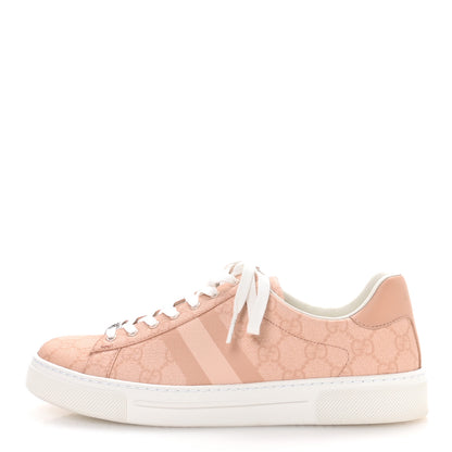 Gucci GG Supreme Tonal Web Womens New Ace Sneakers 39 Pink 1 of 9