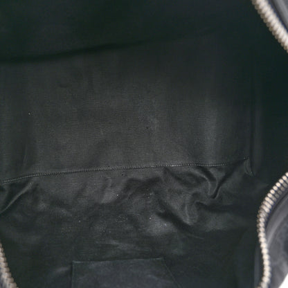 Gucci Soft GG Supreme Monogram Appia Calfskin Web Large Carry On Duffle Bag Black Grey 4 of 12