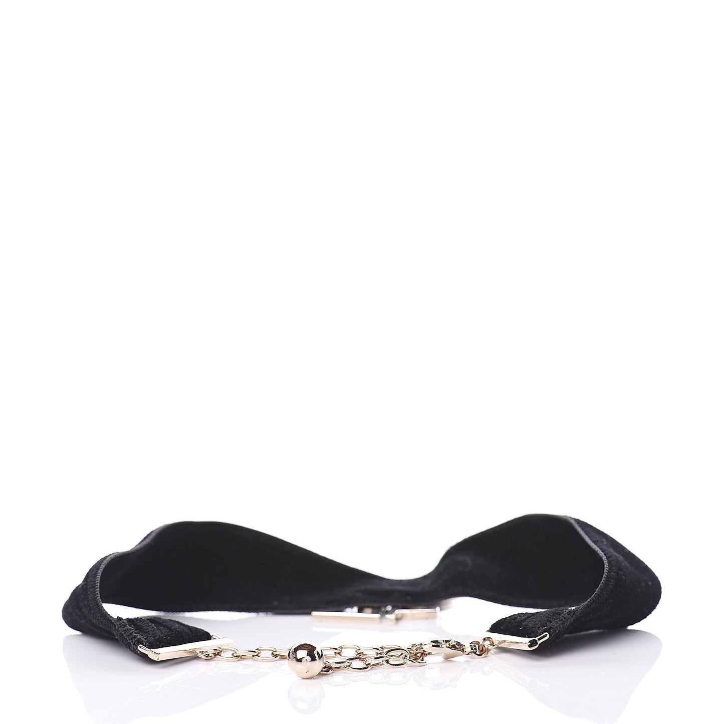 Velvet Monogram Choker Black