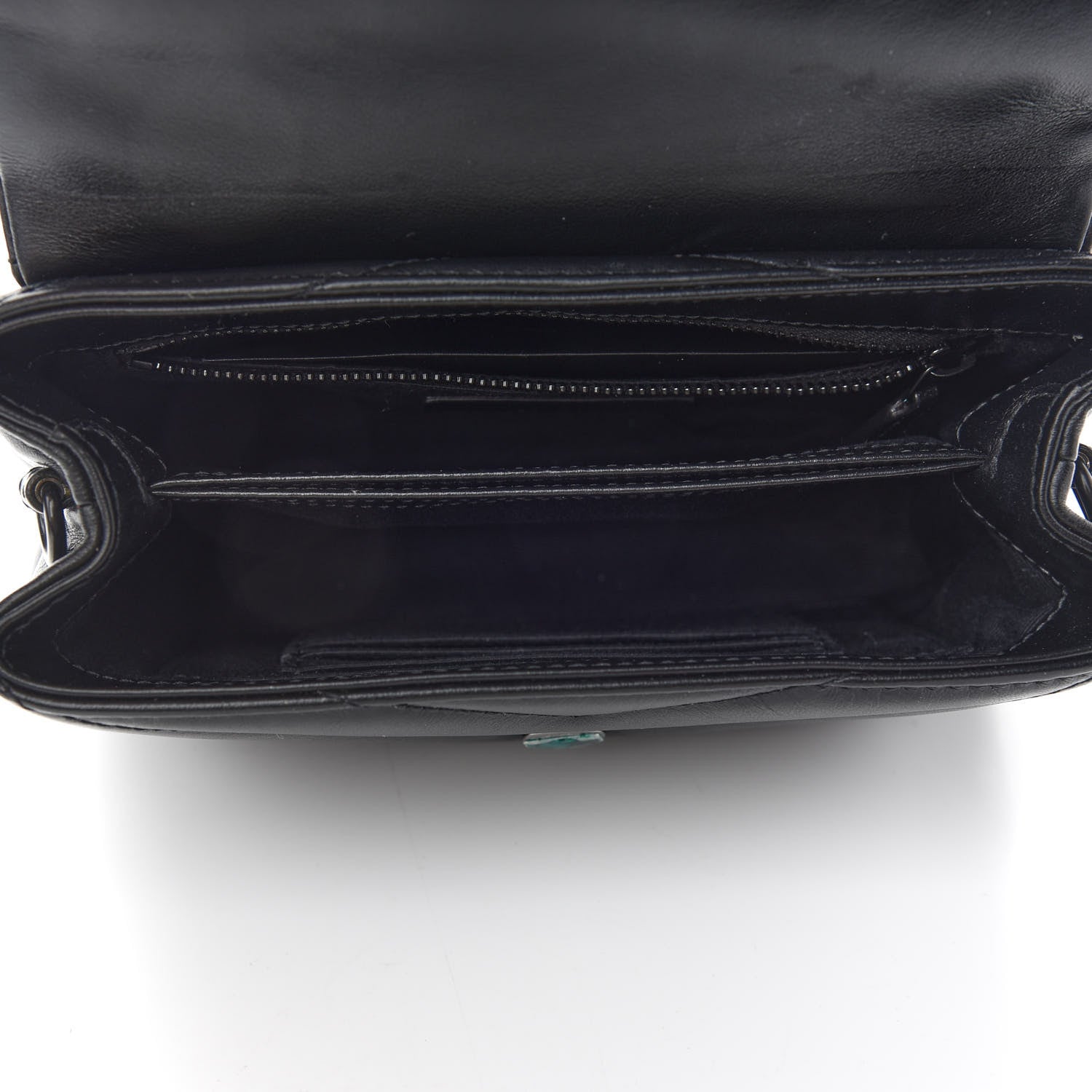 Saint Laurent Calfskin Y Quilted Monogram Toy Loulou Crossbody Bag Black 5 of 9