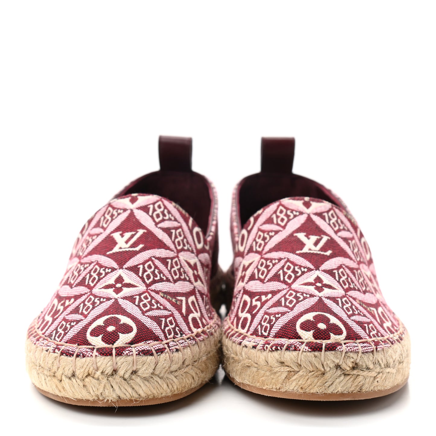 Jacquard Since 1854 Starboard Espadrille Flats 37.5 Bordeaux