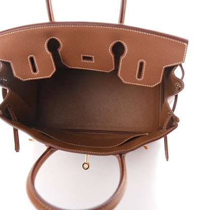 Hermes Taurillon Maurice Birkin 30 Gold 4 of 8