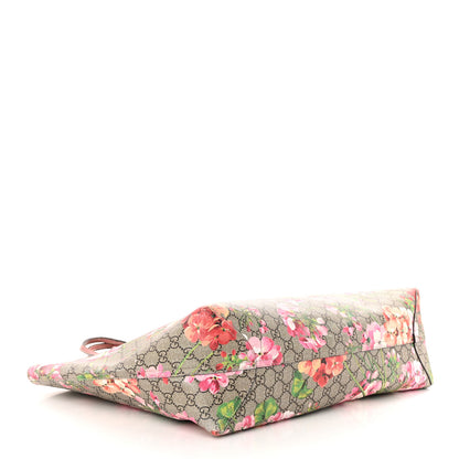 Gucci GG Supreme Monogram Blooms Large Reversible Tote Beige Multicolor Dry Rose 6 of 20