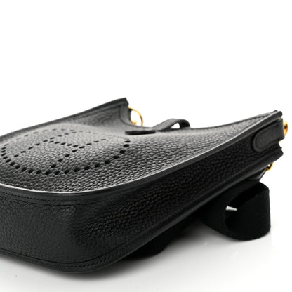 Hermes Taurillon Clemence Evelyne TPM Black 10 of 11