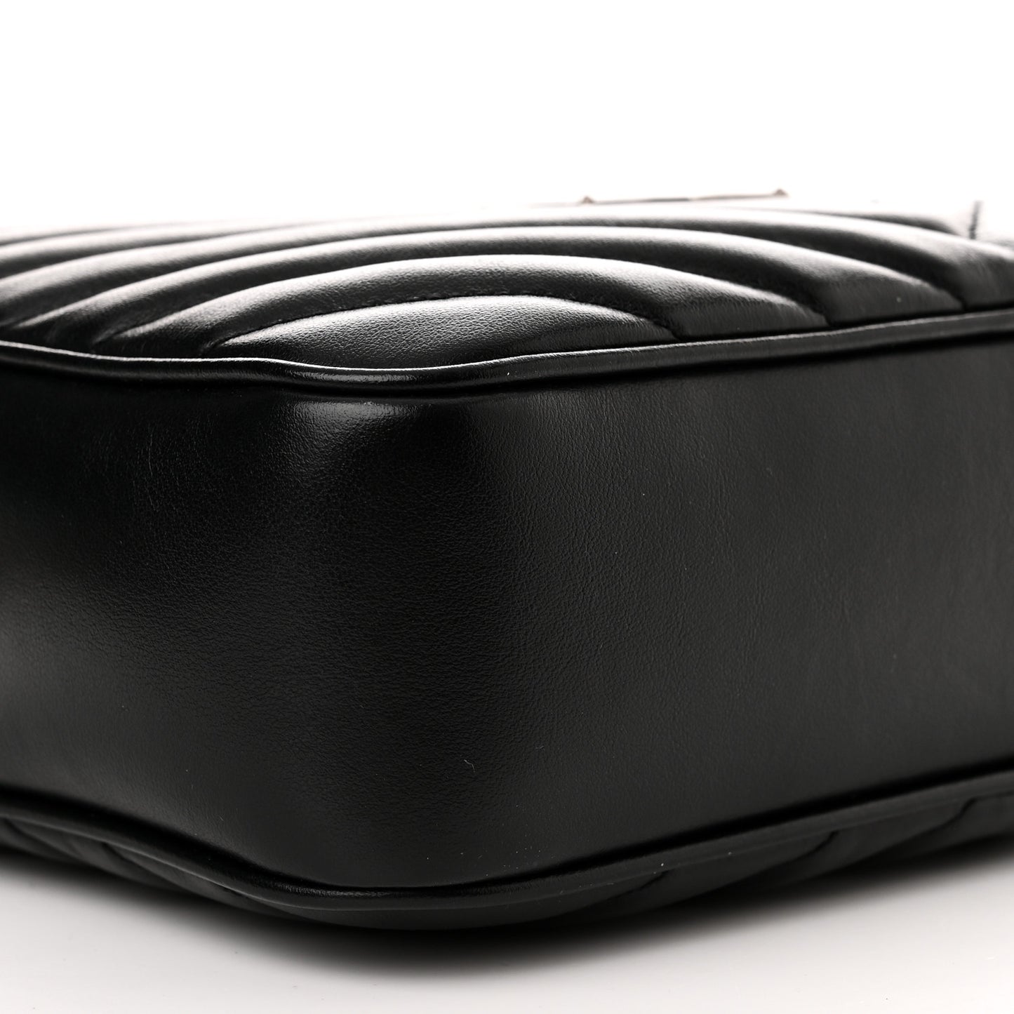 Calfskin Matelasse Monogram Lou Camera Bag Black
