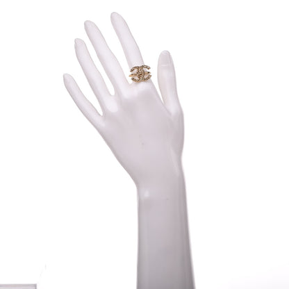 Chanel CC Logo Ring 6.25 Gold 2 of 4