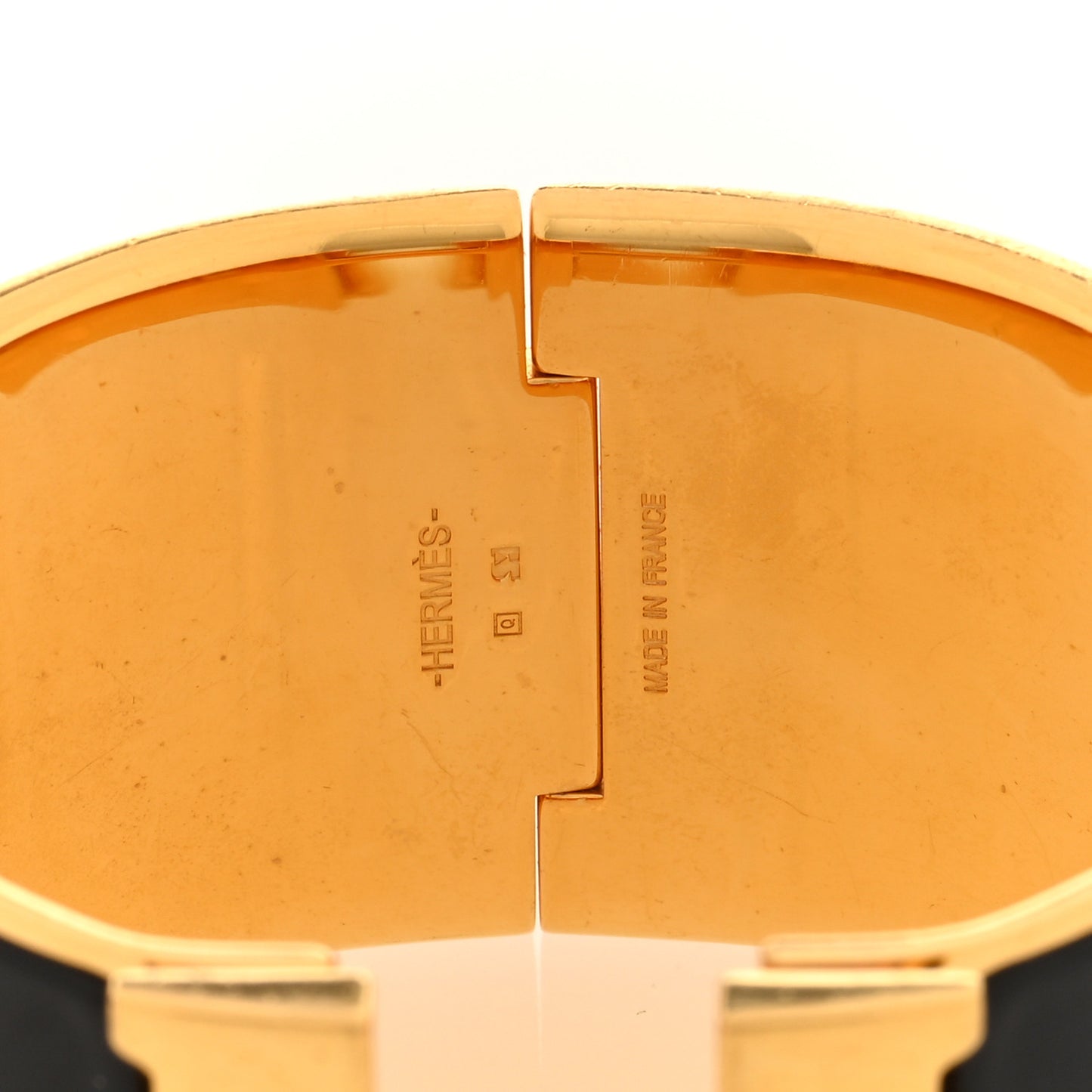 Enamel Extra Wide Clic Clac H Bracelet Black