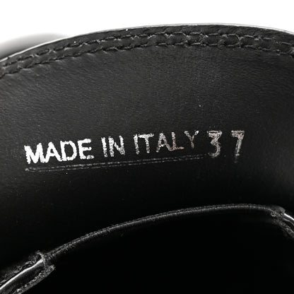 Prada Spazzolato Metal Triangle Logo 50mm Loafers 37 Black 8 of 8