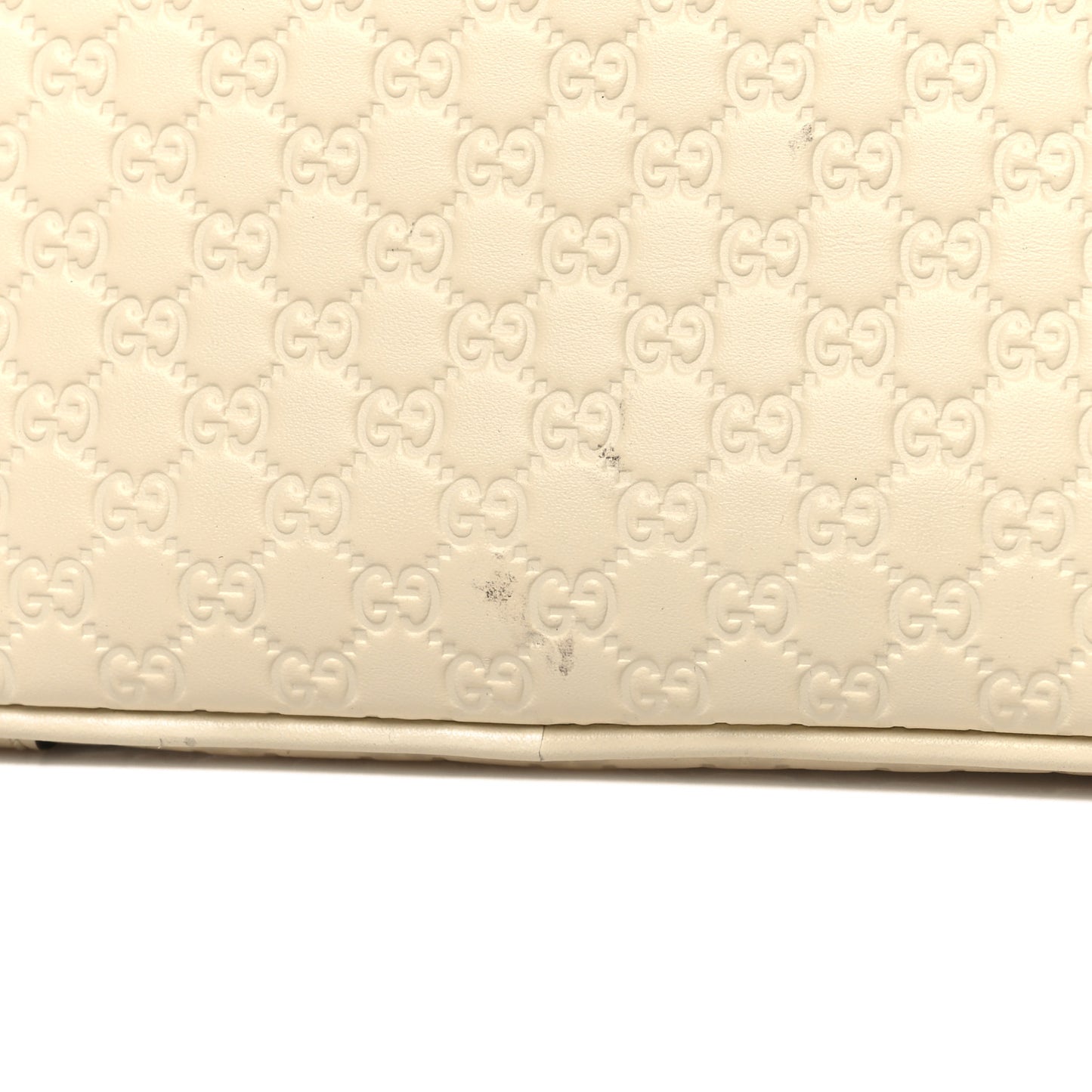 Soft Microguccissima Mini Dome Bag Ivoire