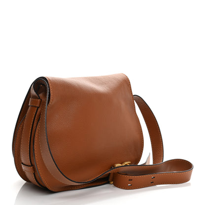 Chloe Calfskin Medium Marcie Round Crossbody Bag Tan 3 of 10