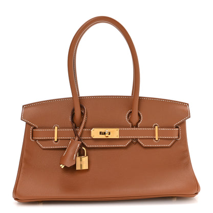 Hermes Evercolor Shoulder Birkin Light 29 Gold 1 of 11