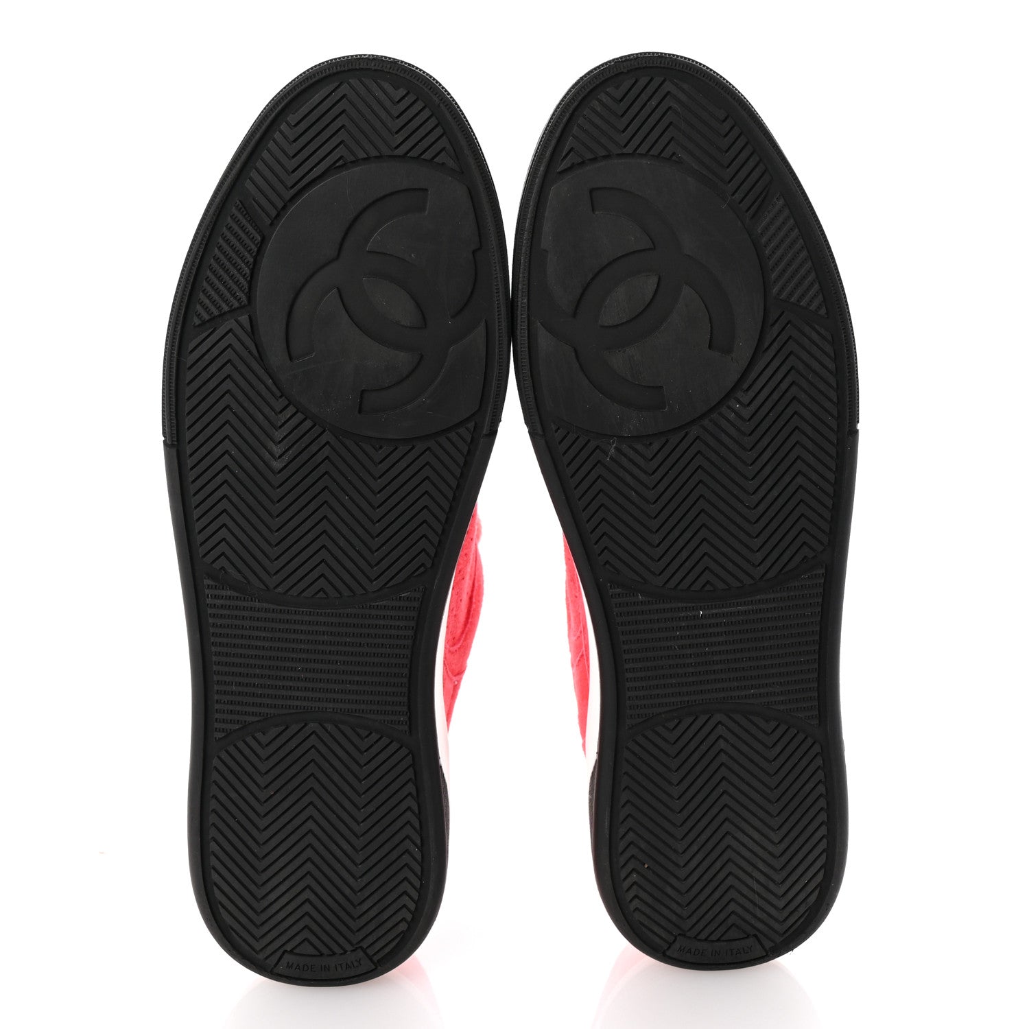 Chanel Suede Womens CC Sneakers 40.5 Fuchsia 6 of 9