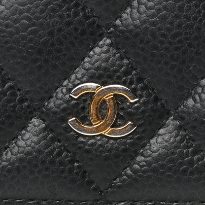 Chanel Caviar Quilted Zip Coin Purse Black 6 of 6