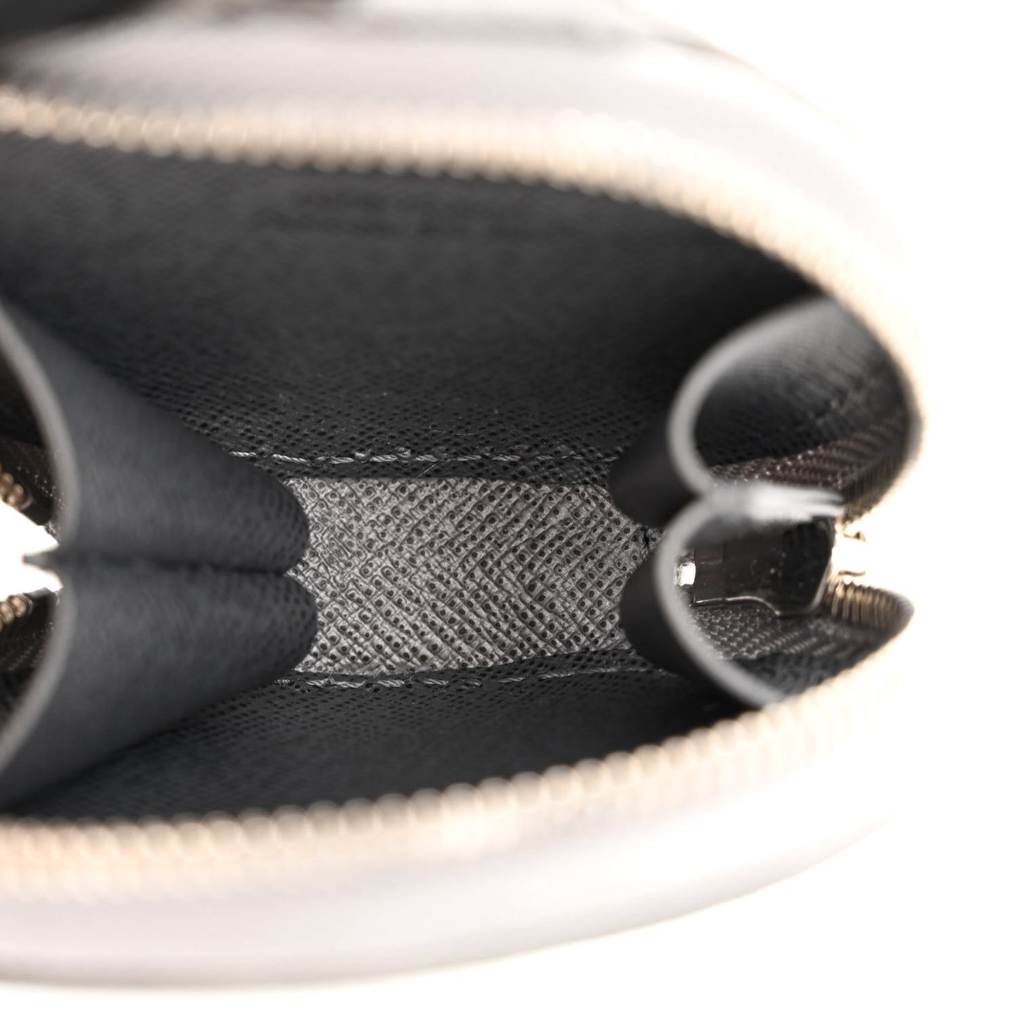 Damier Glitter Taurillon Monogram In The Loop Trio Pouch Black Silver