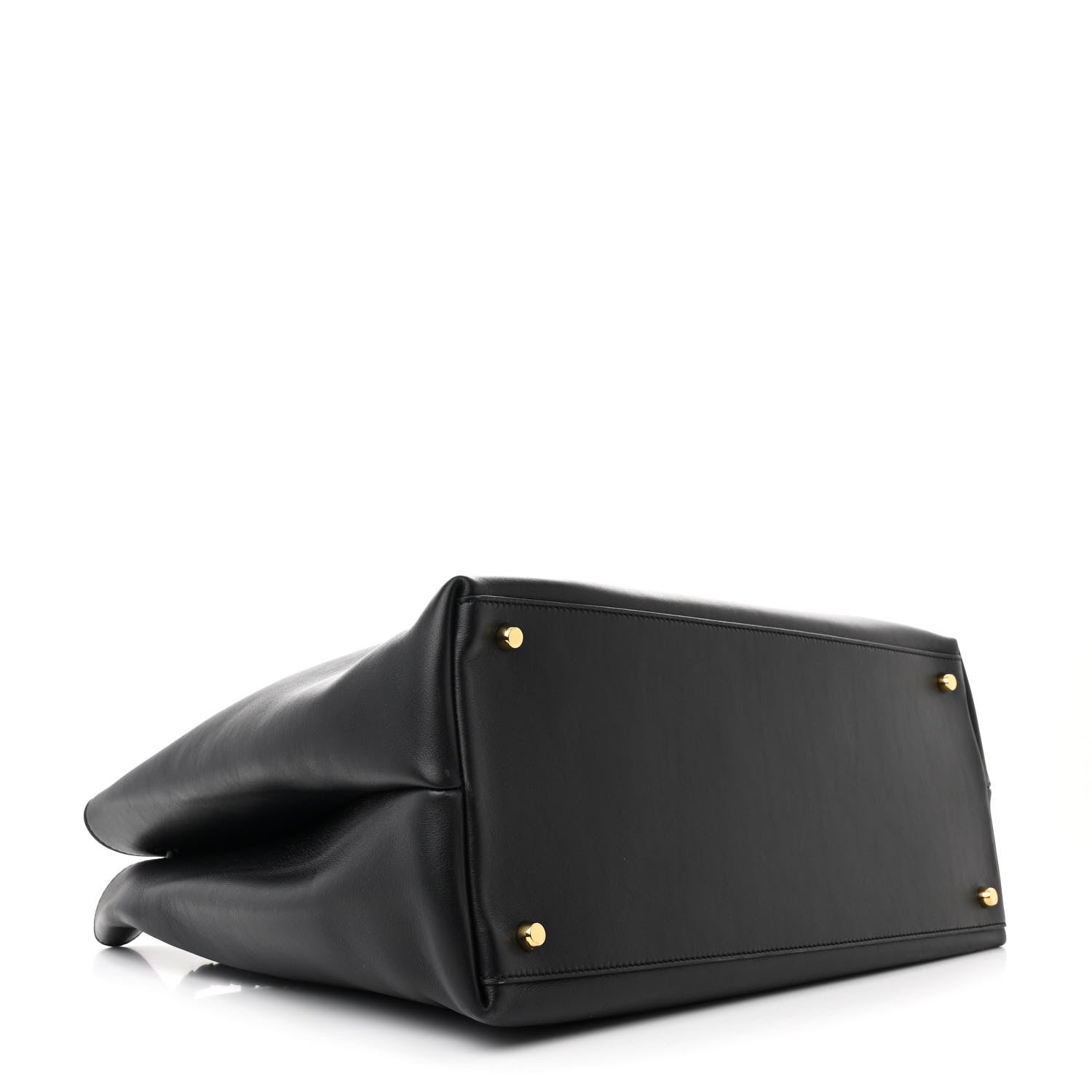 Bottega Veneta Silky Calfskin Large Andiamo Shoulder Bag Black 4 of 10