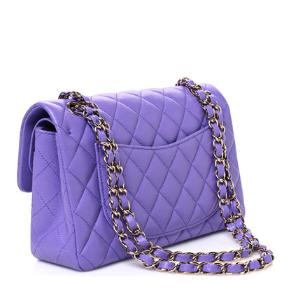 Chanel Caviar Quilted Small Double Flap Purple 2 of 10