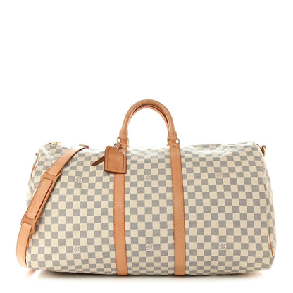 Louis Vuitton Damier Azur Keepall Bandouliere 55 1 of 14
