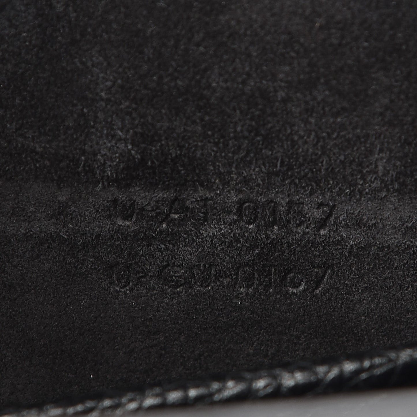 Drummed Calfskin Nano Luggage Black