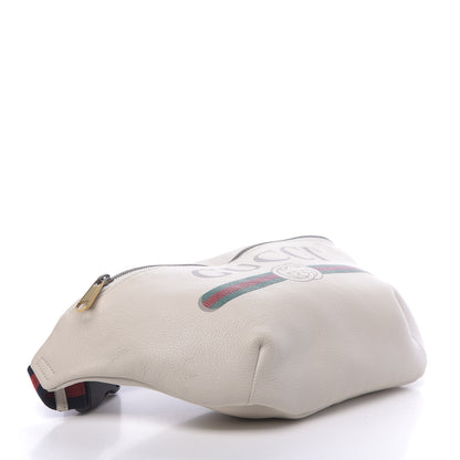 Gucci Grained Calfskin Logo Belt Bag White 4 of 12