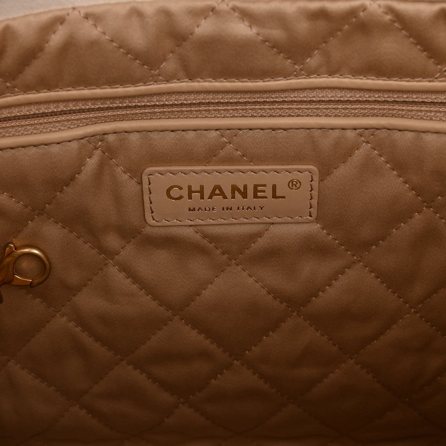 Calfskin Quilted Small Chanel 22 White
