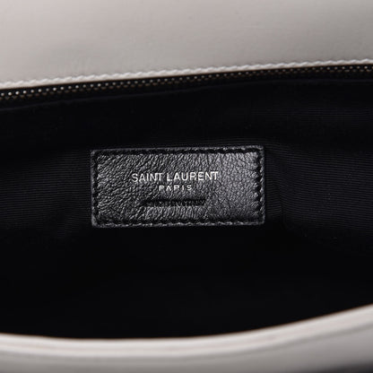 Saint Laurent Calfskin Y Quilted Monogram Loulou Shoulder Bag Porcellana 9 of 15