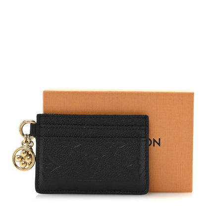 Louis Vuitton Empreinte Monogram LV Charms Card Holder Black 11 of 11