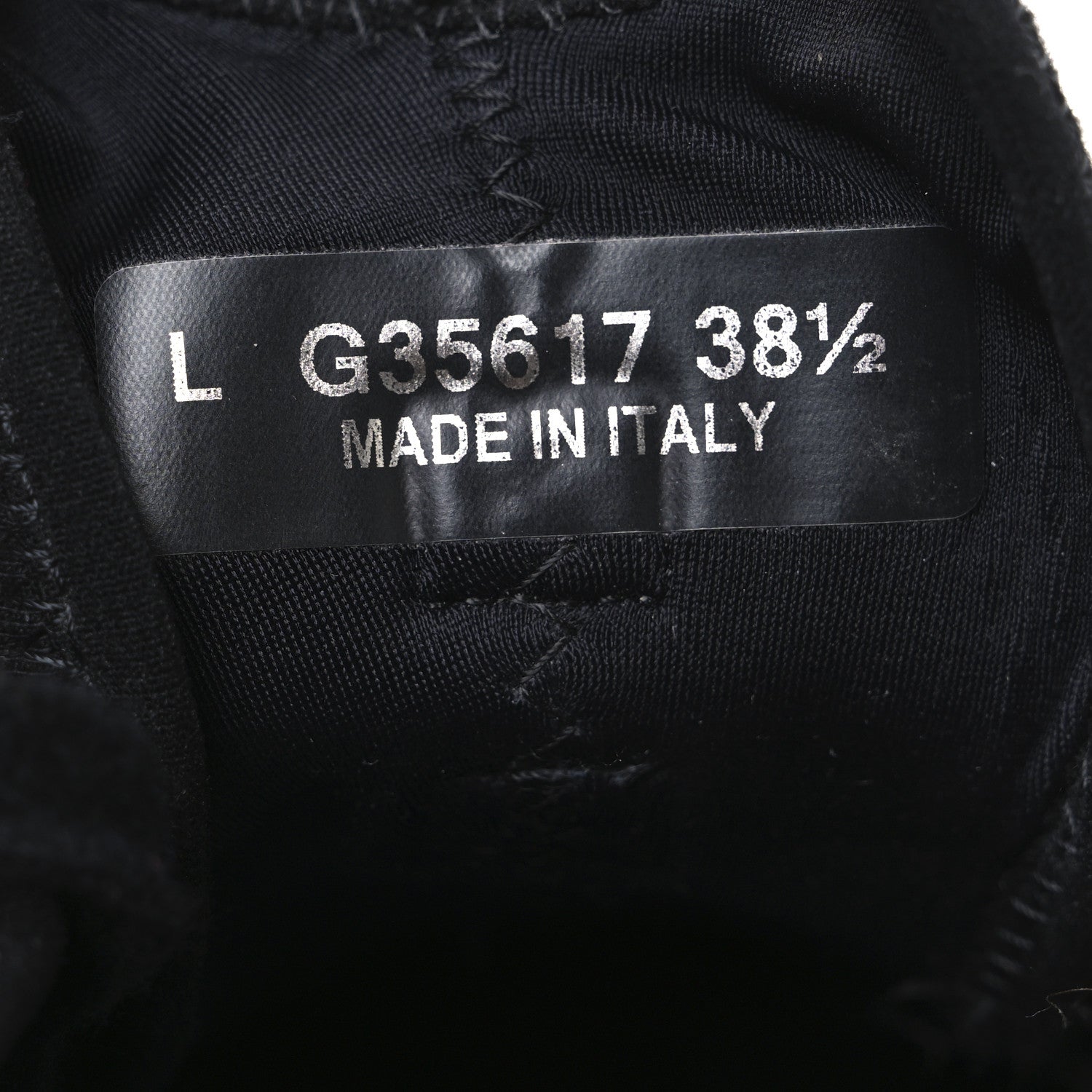 Chanel Velvet Calfskin Mixed Fibers CC Sneakers 38.5 Black 8 of 9