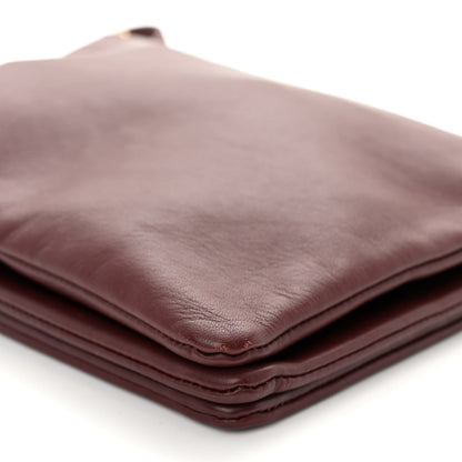 Celine Lambskin Large Trio Crossbody Bag Burgundy 11 of 11