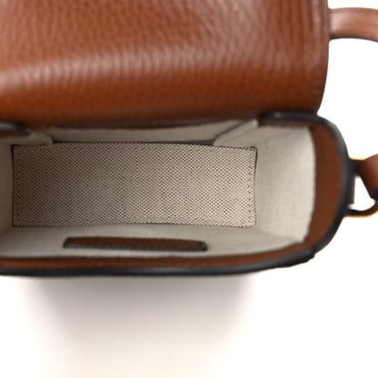 Gucci New Denim GG Monogram Dollar Calfskin Mini Horsebit 1955 Crossbody Bag Blue Tea Cuir Epilog 5 of 9