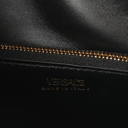 Versace Grained Calfskin Medium La Medusa Top Handle Handbag White 6 of 9