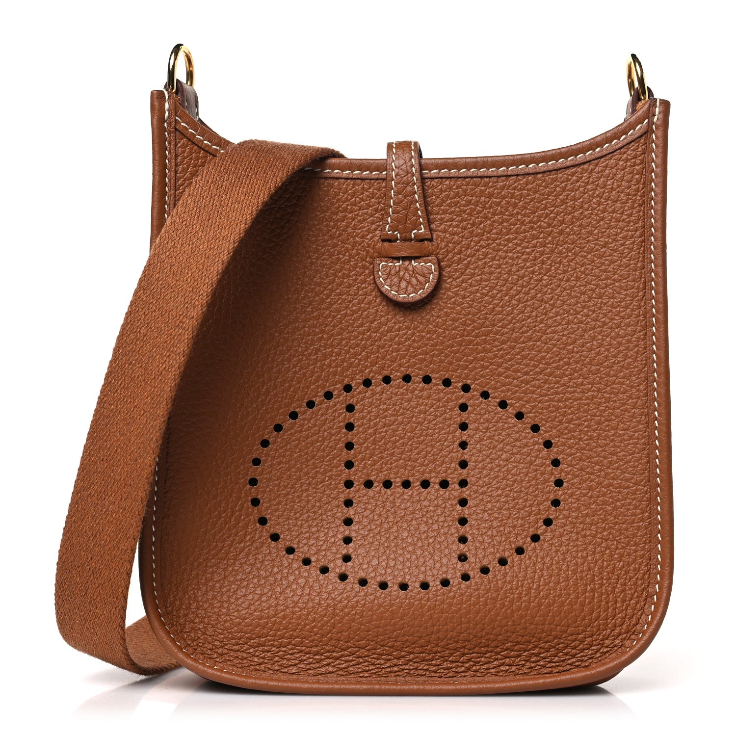 Hermes Taurillon Clemence Evelyne TPM Gold 1 of 9