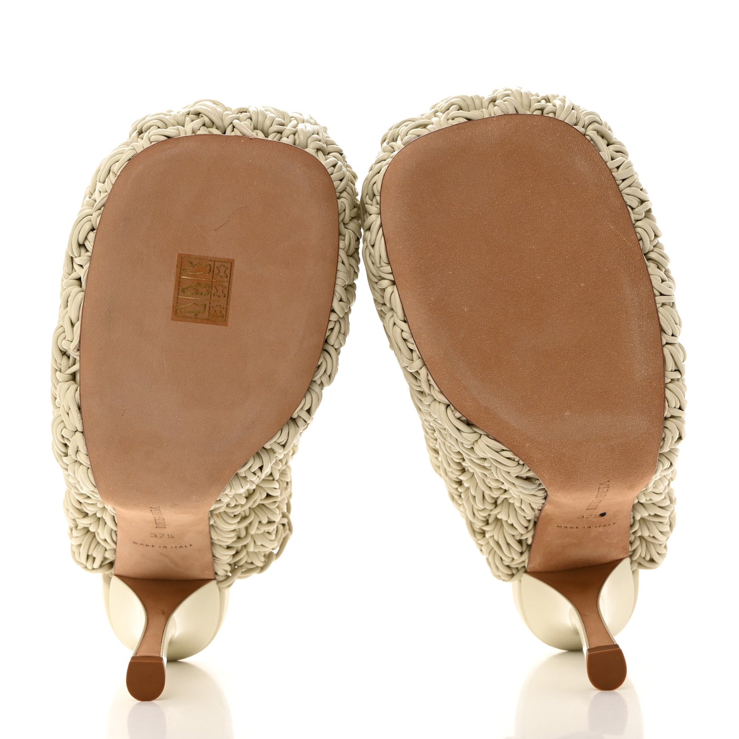 Nappa Intrecciato The Bold Mules 37.5 Wax