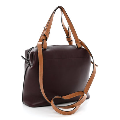 Celine Lambskin Small Soft Cube Satchel Burgundy 3 of 13