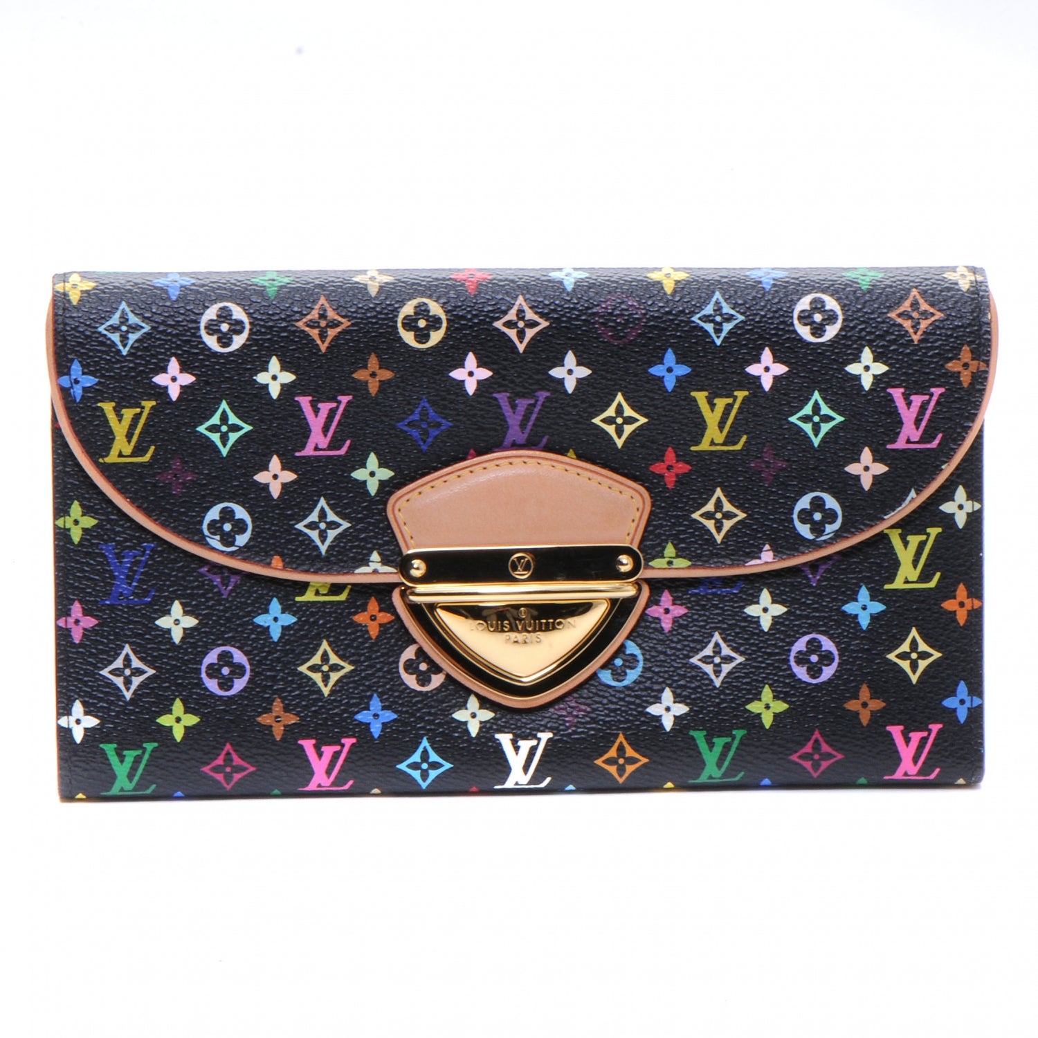 Louis Vuitton Monogram Multicolor Eugenie Wallet Black 1 of 7