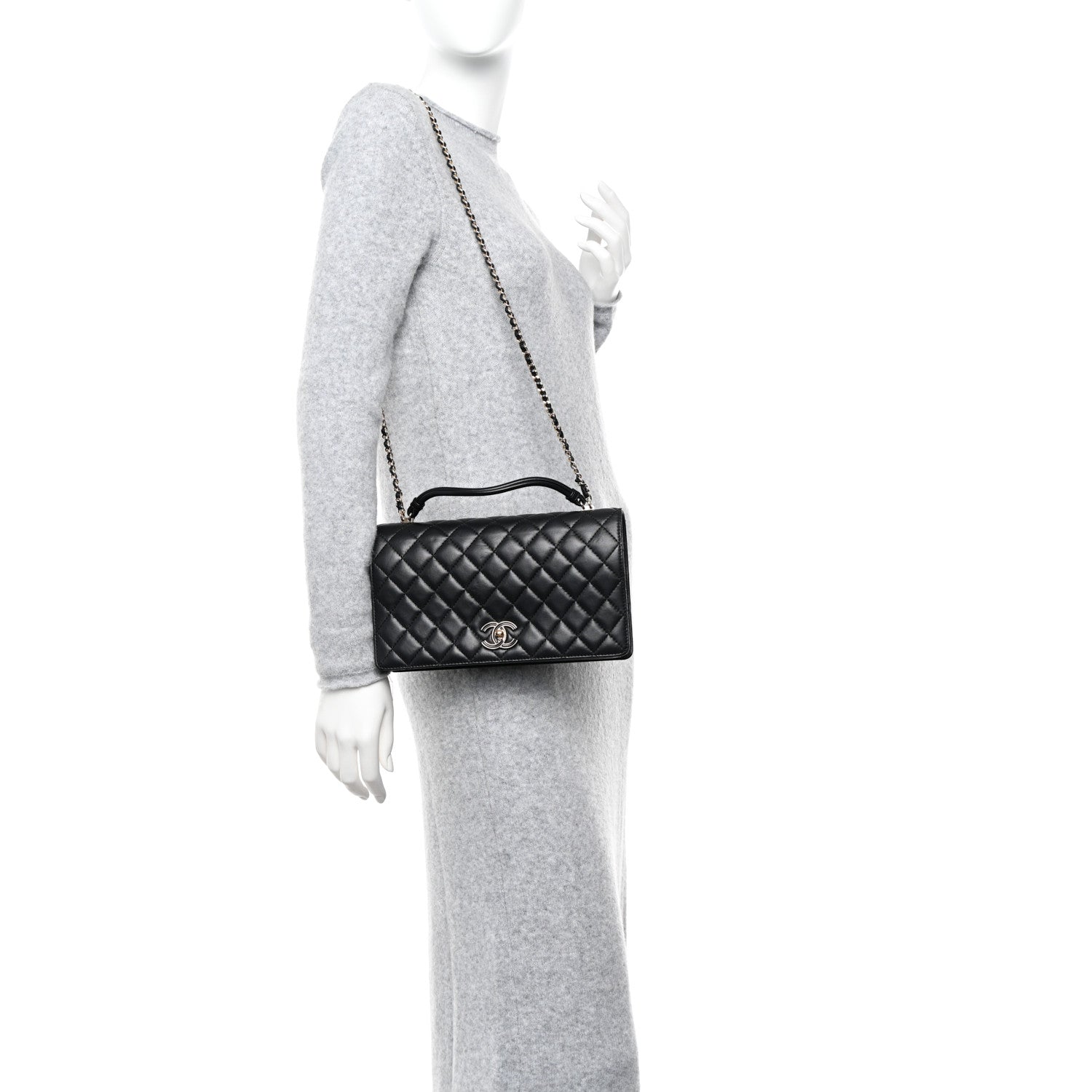 Chanel Lambskin Quilted Small Citizen Chic Flap Black 2 of 10