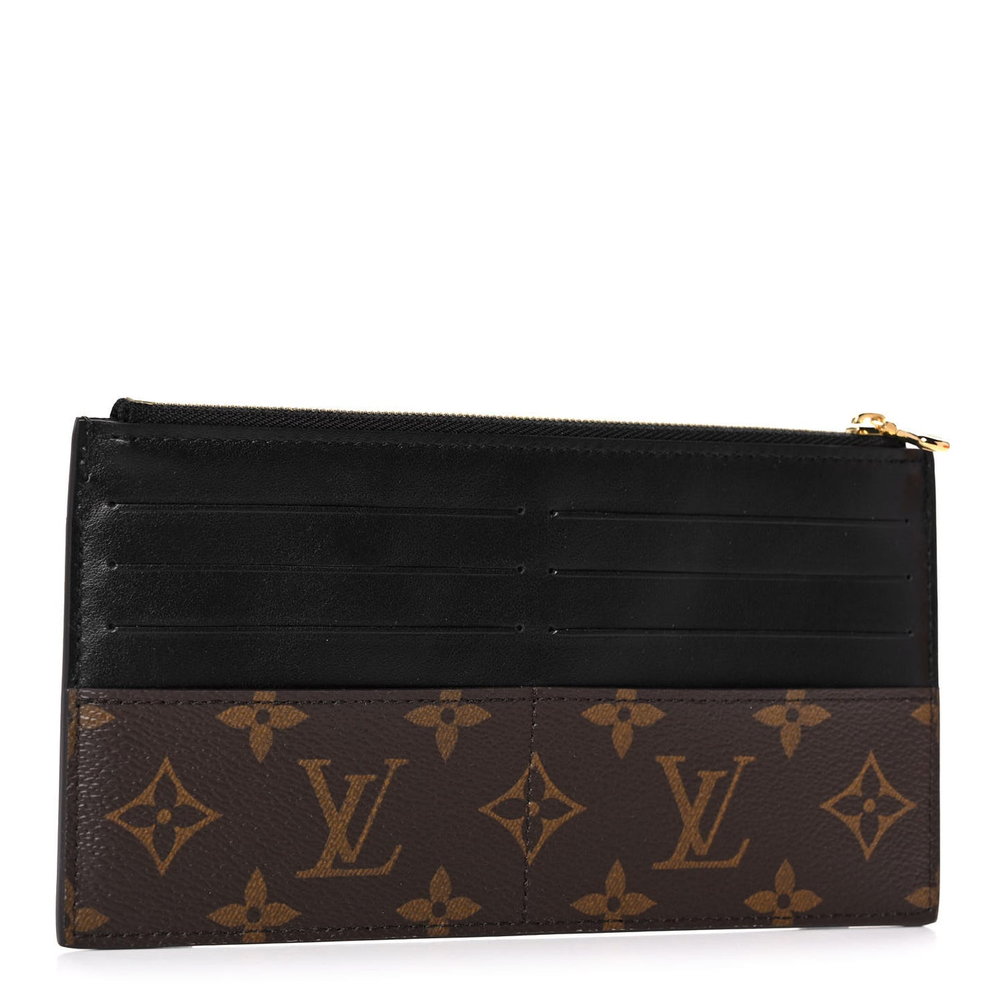 Monogram Slim Purse Black