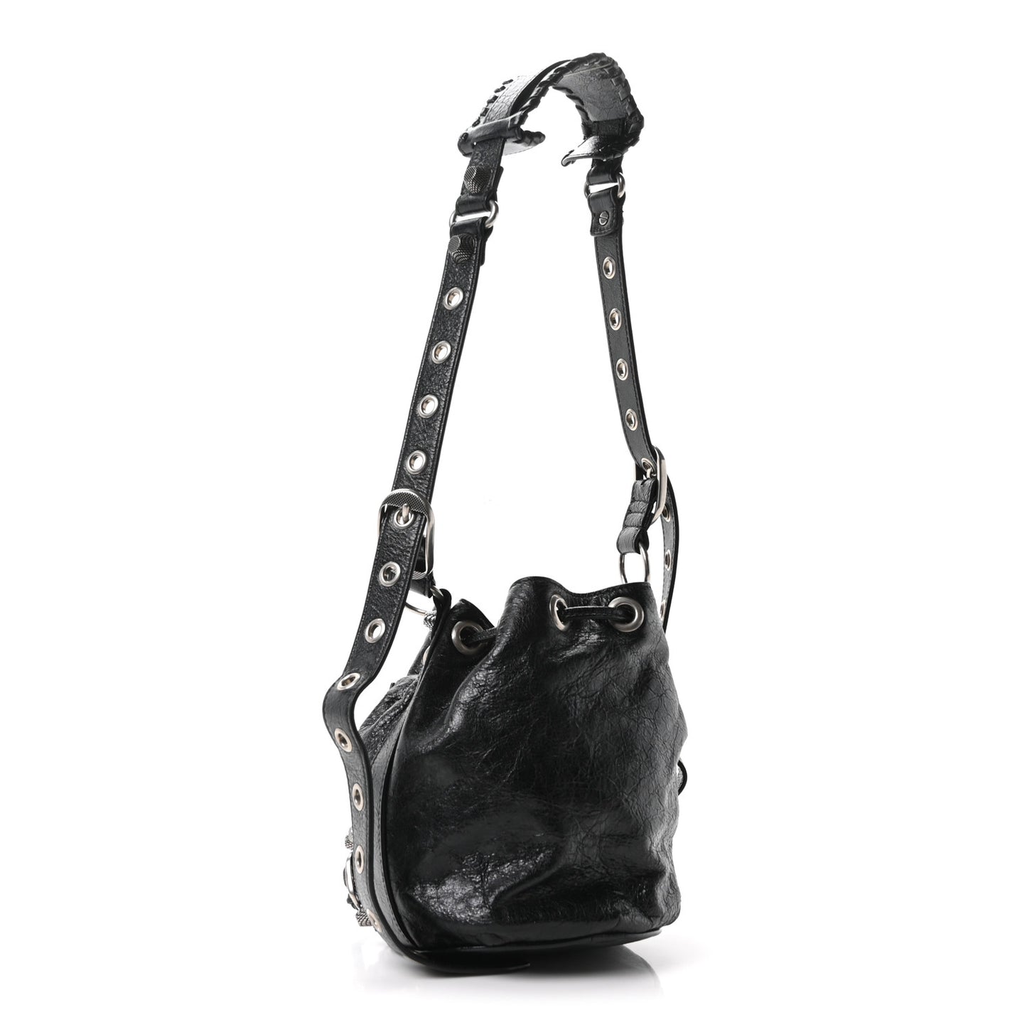Agneau Arena Le Cagole Bucket Bag XS Black