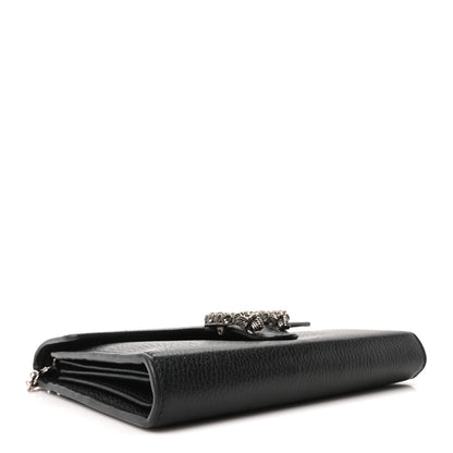 Gucci Calfskin Mini Dionysus Chain Wallet Black 4 of 9