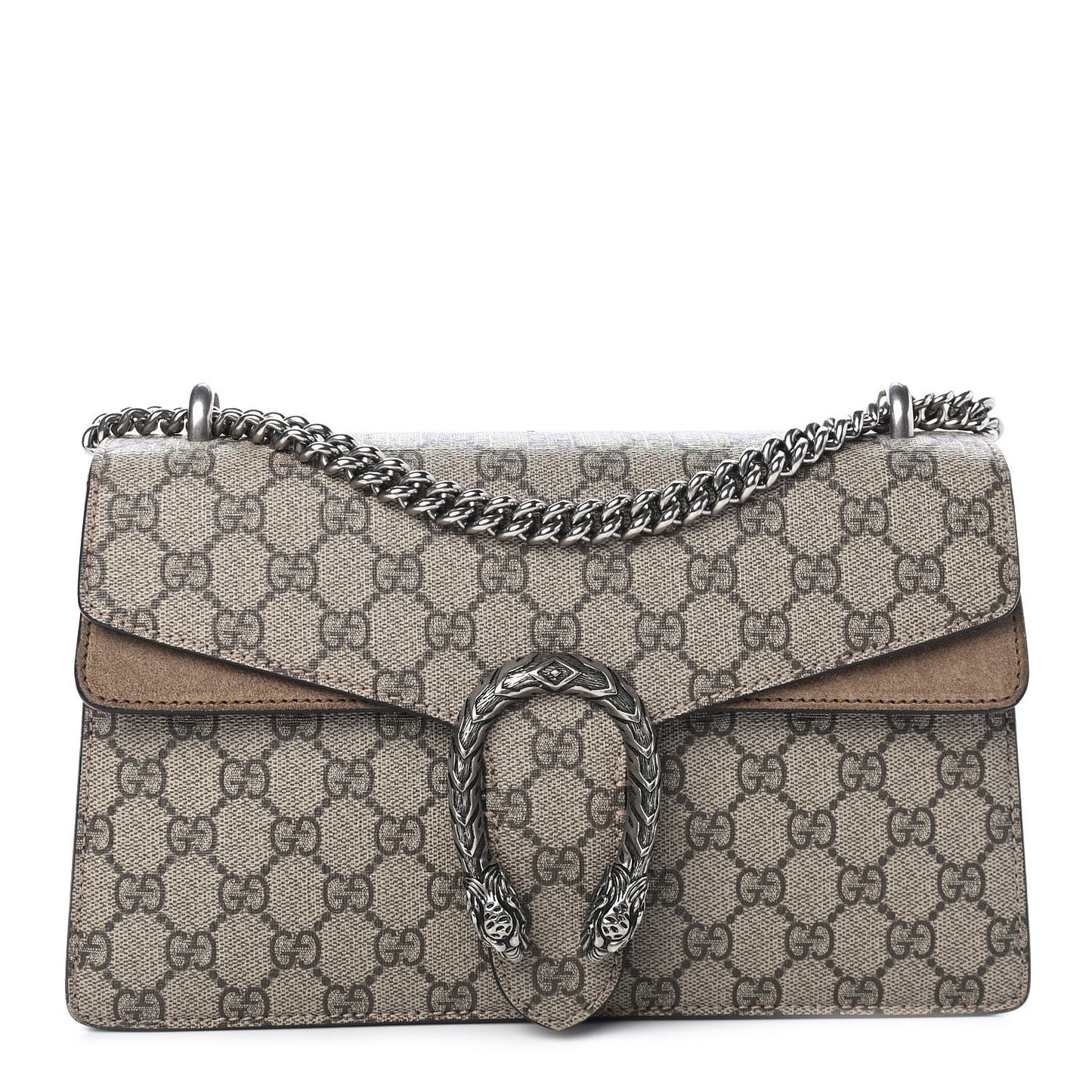 GG Supreme Monogram Small Dionysus Shoulder Bag Taupe