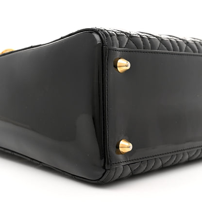 Christian Dior Patent Cannage Large Lady Dior Black 9 of 11