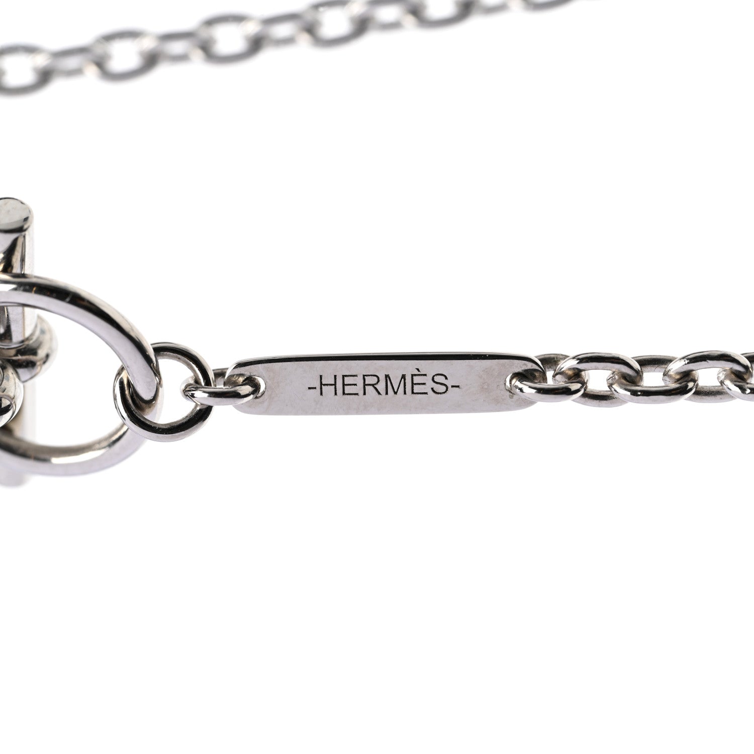 Hermes Palladium Panache Pendant Necklace 7 of 8