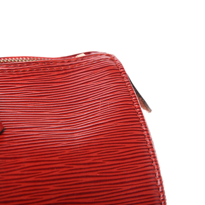 Louis Vuitton Epi Speedy 30 Castillan Red 12 of 13