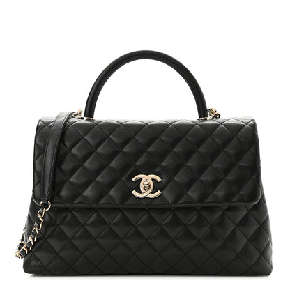 Chanel Caviar Quilted Medium Coco Handle Flap Black 1 of 8