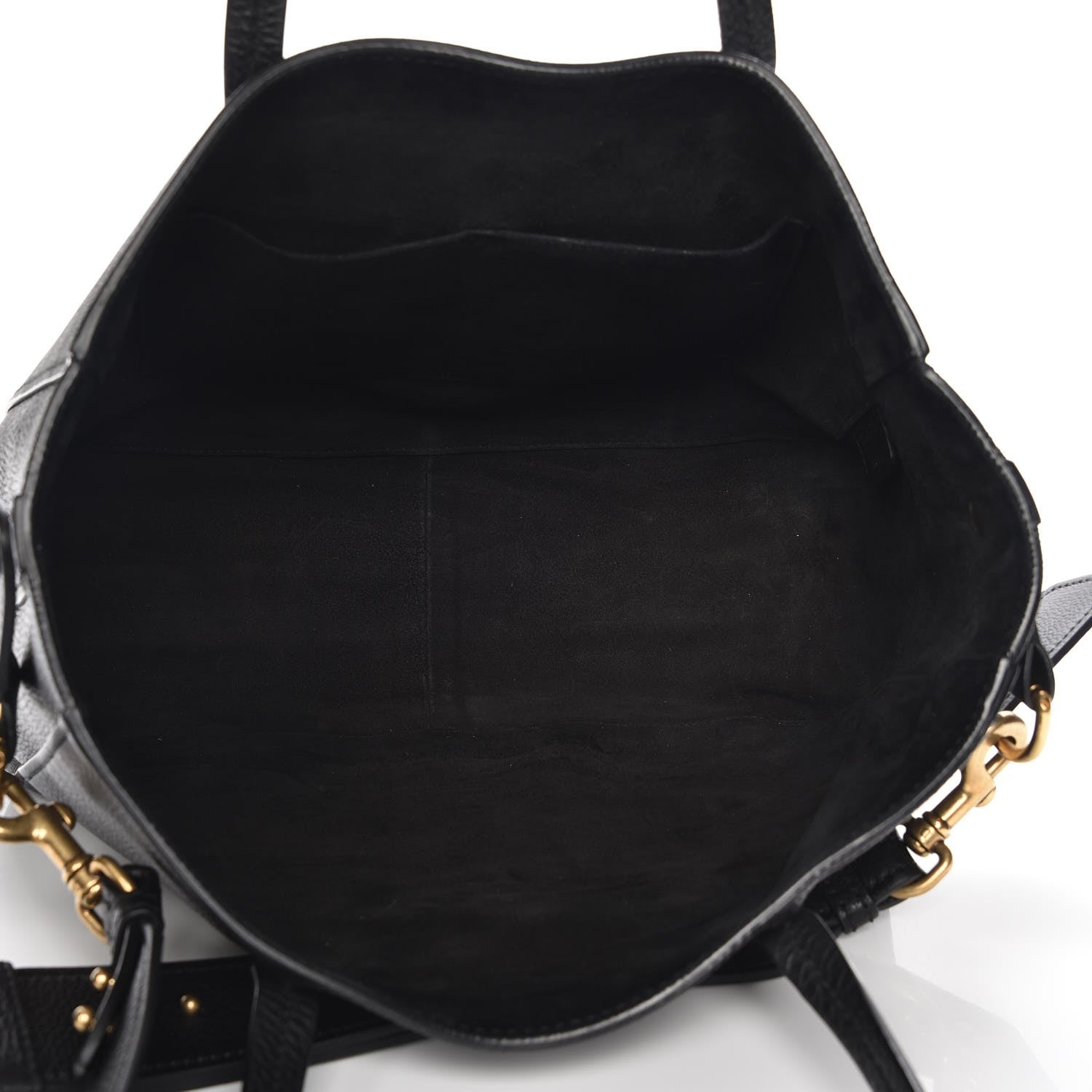 Christian Dior Grained Calfskin D-Bee Shopper Black 6 of 10