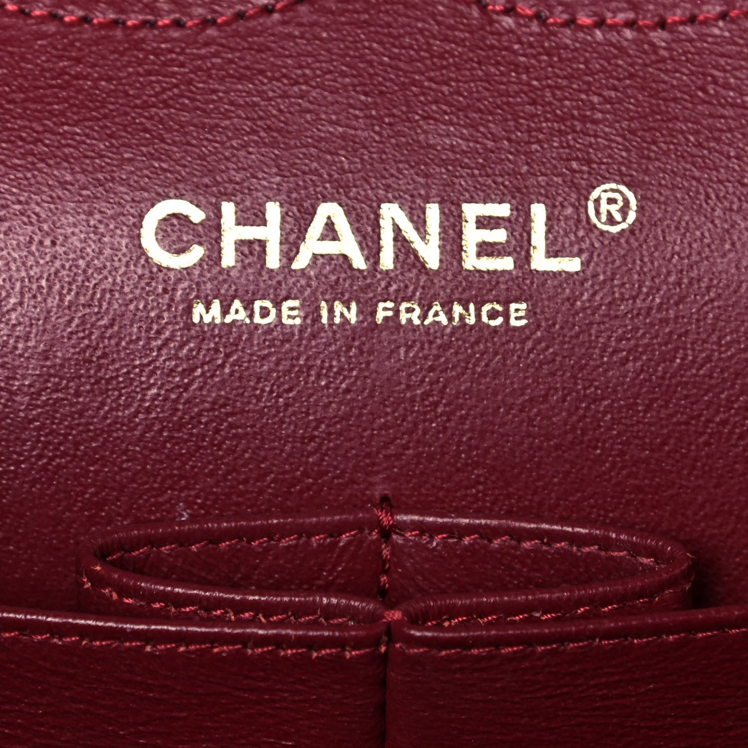 Chanel Lambskin Quilted Jumbo Double Flap Dark Red 5 of 11
