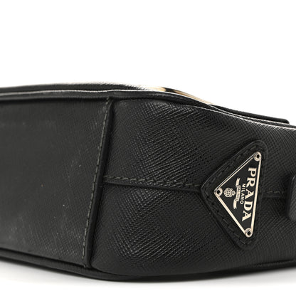Prada Saffiano Buckle Camera Bag Black 10 of 16